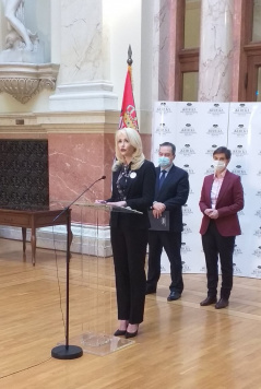 25. januar 2021. koordinatorka Ženske parlamentarne mreže i narodna poslanica Sandra Božić